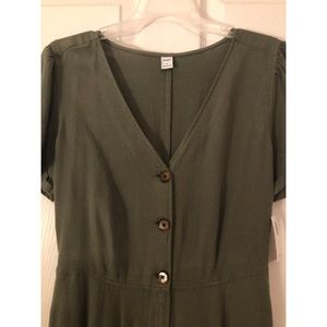 Old Navy olive green jumpsuit